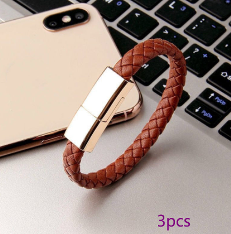 VoltBrace™ – The Wearable Charger (Leather Charging Bracelet) Iphone/Android