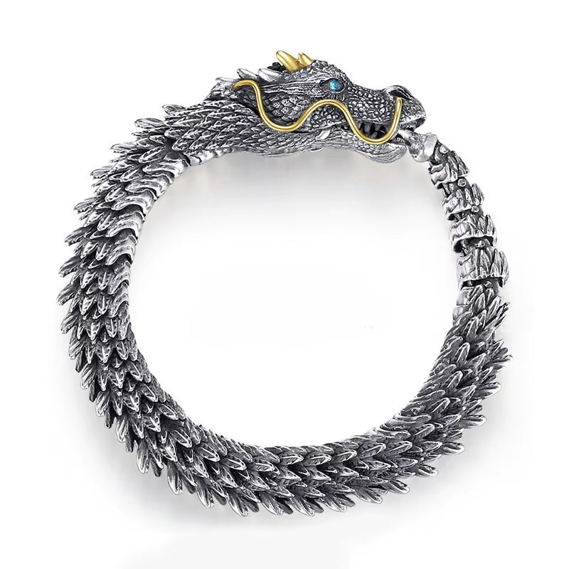 Traditional Tibetan Dragon Bracelet β Powerful Domineering Dragon Scale Bangle for Men & Women | Lucky Copper Amulet Jewelry Gift