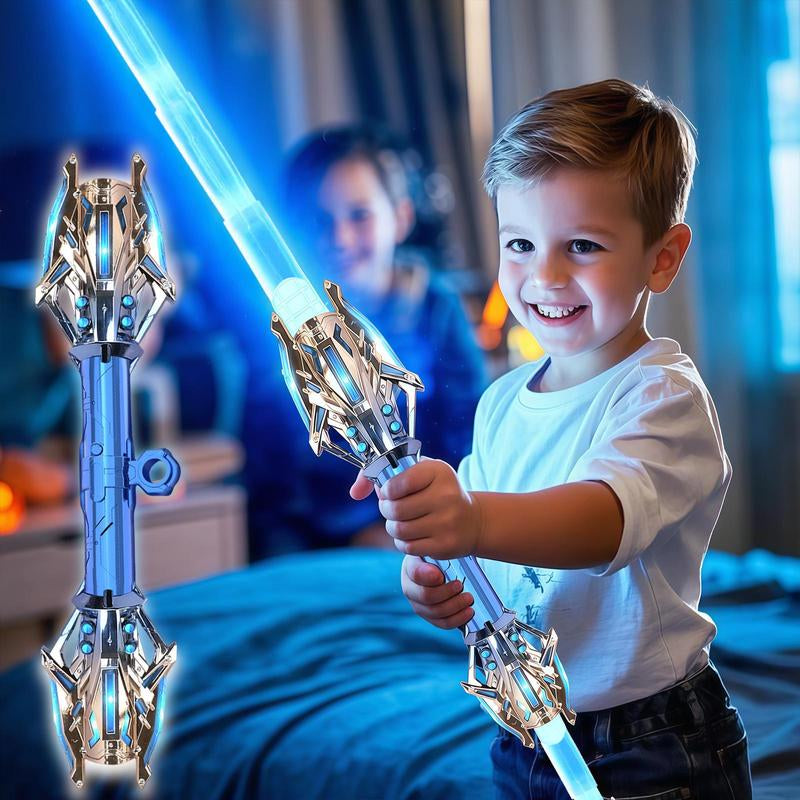 Ultimate Dueling Lightsaber Set - 2-in-1 LED Toys with Epic Sound Effects & 7 Color Options for Kids - Perfect for Halloween, Christmas, and Galaxy Warrior Adventures!