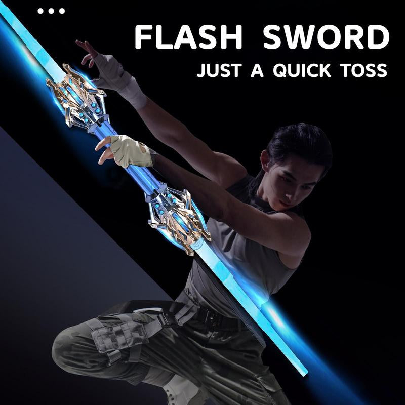 Ultimate Dueling Lightsaber Set - 2-in-1 LED Toys with Epic Sound Effects & 7 Color Options for Kids - Perfect for Halloween, Christmas, and Galaxy Warrior Adventures!