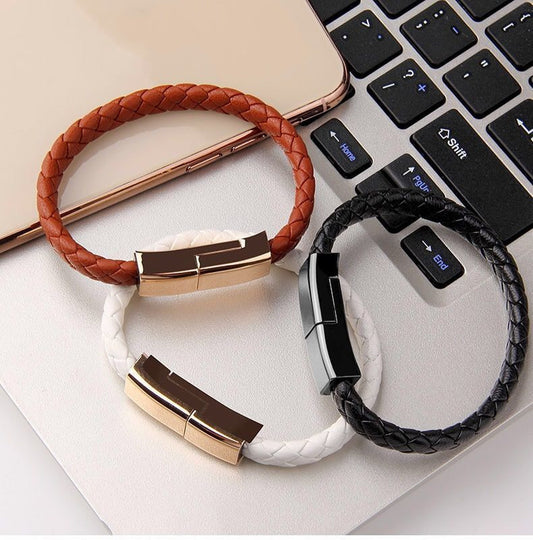 VoltBrace™ – The Wearable Charger (Leather Charging Bracelet) Iphone/Android