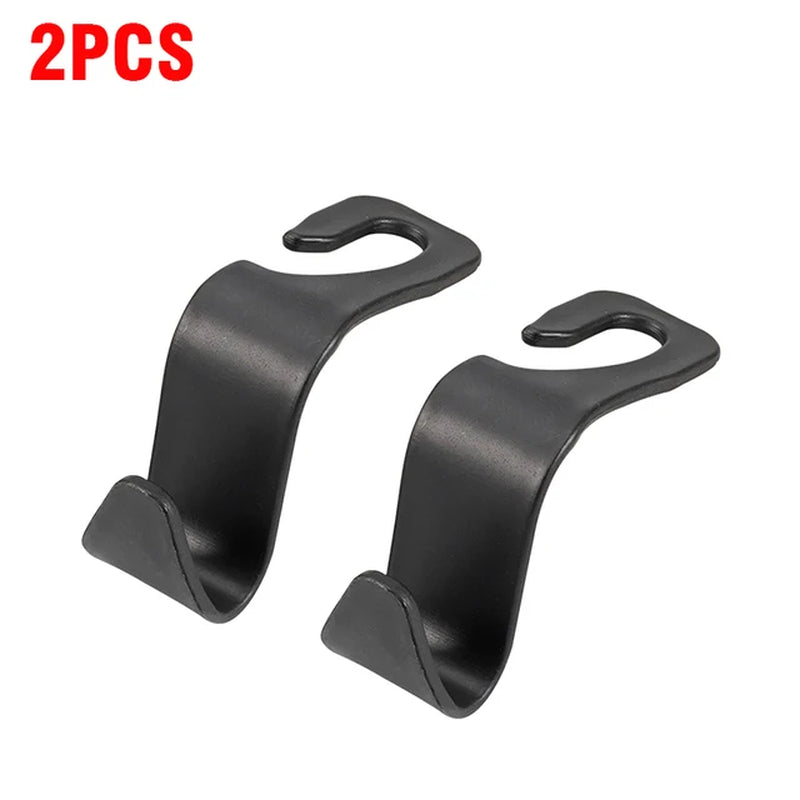 1Pc Car Seat Back Hook with Phone Holder – 360° Rotating Headrest Hanger for Bags, Clothes, Umbrellas & More