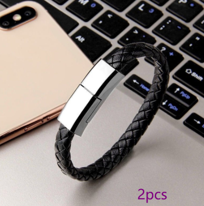VoltBrace™ – The Wearable Charger (Leather Charging Bracelet) Iphone/Android