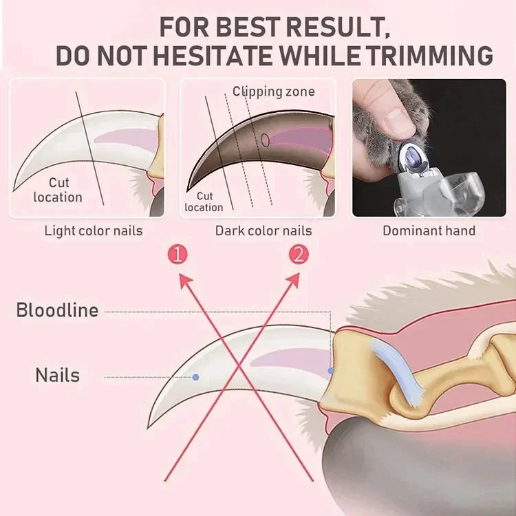 Ultimate LED Pet Nail Clipper Scissors for Cats and Dogs - Professional Quality Tool
