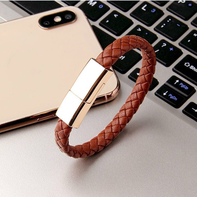 VoltBrace™ – The Wearable Charger (Leather Charging Bracelet) Iphone/Android