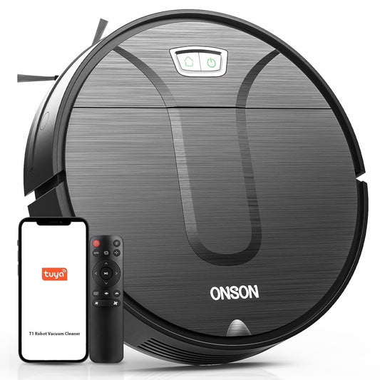 ONSON Robot Vacuum Cleaner - Experience Effortless Cleaning with 3500Pa Suction Power, Smart App Control, and Alexa Compatibility for Your Hard Floors