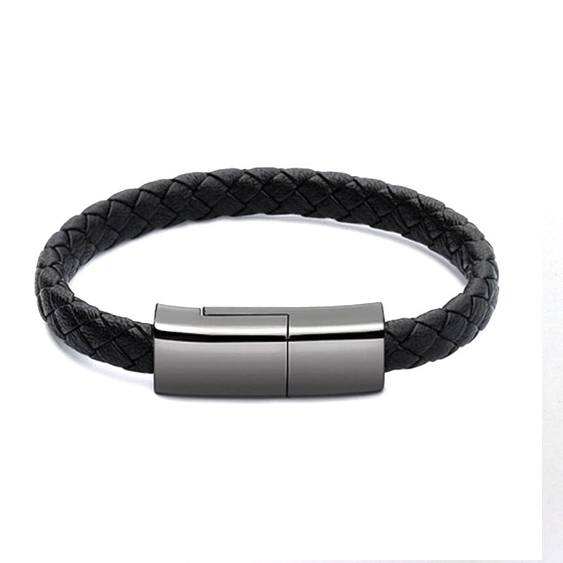 VoltBrace™ – The Wearable Charger (Leather Charging Bracelet) Iphone/Android