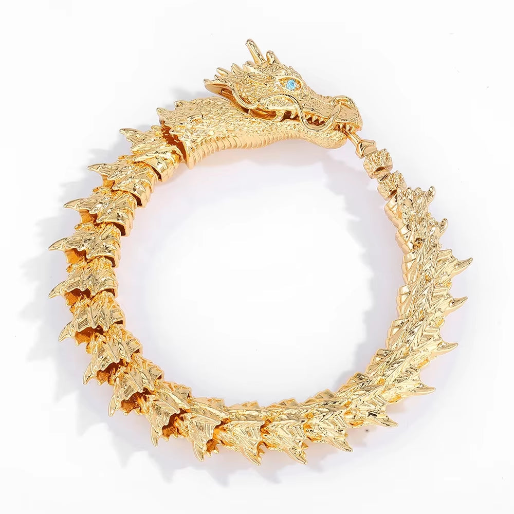 Traditional Tibetan Dragon Bracelet β Powerful Domineering Dragon Scale Bangle for Men & Women | Lucky Copper Amulet Jewelry Gift