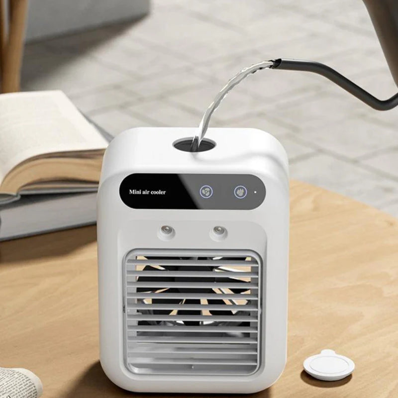 Portable 3-in-1 Air Cooler Fan – Compact AC for Home, Office, and Vehicle | Rapid Cooling and Humidification | Ships from USA | Popular on TikTok and Amazon