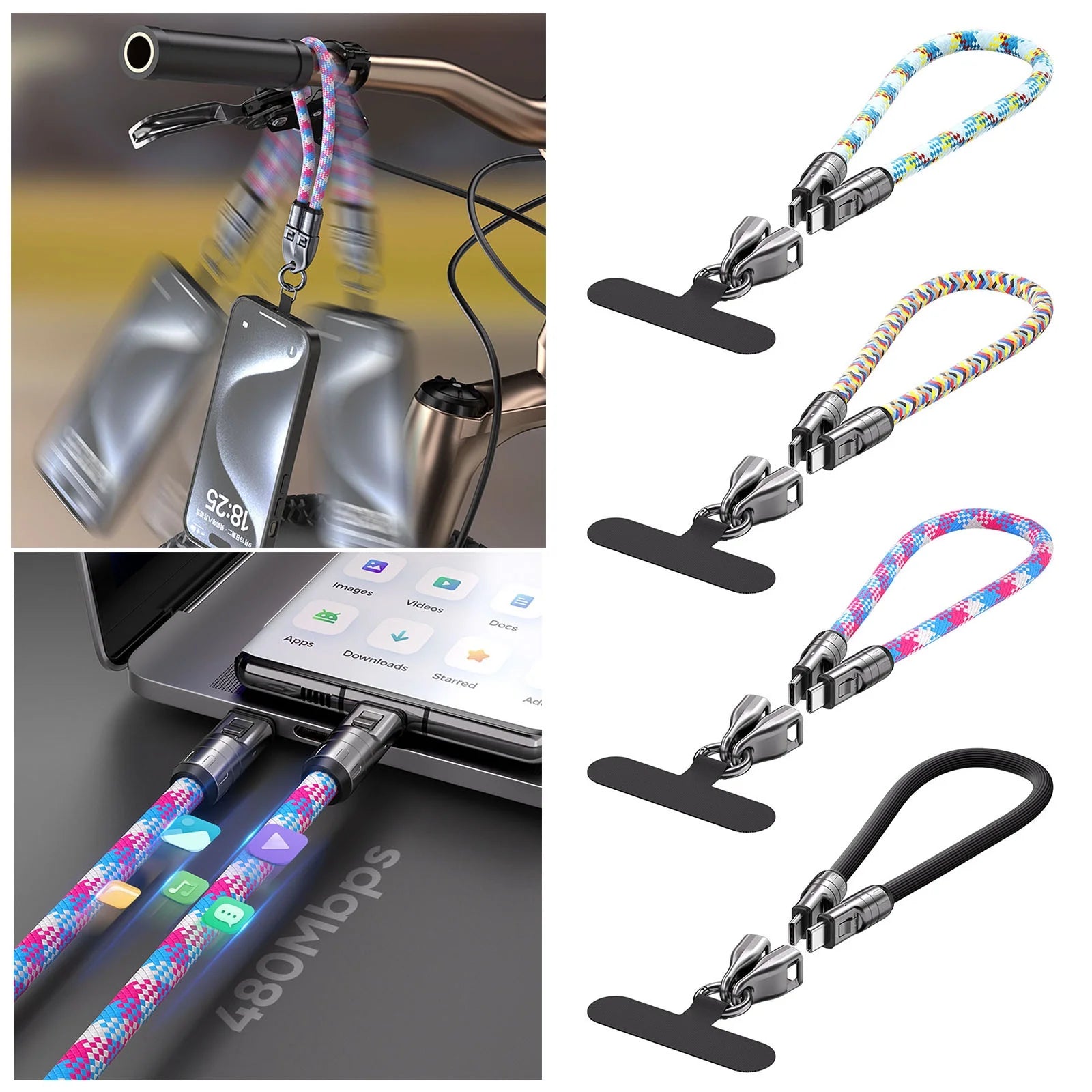 Charge in Style – The Wearable 240W USB-C Fast Charging (47 in) Bracelet
