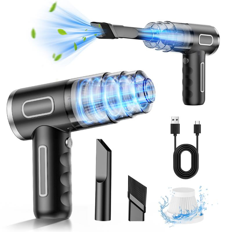 4-in-1 Wireless Handheld Car Vacuum Cleaner – High-Power Suction, Mini Portable Dust & Pet Hair Remover