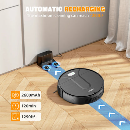 ONSON Robot Vacuum Cleaner - Experience Effortless Cleaning with 3500Pa Suction Power, Smart App Control, and Alexa Compatibility for Your Hard Floors