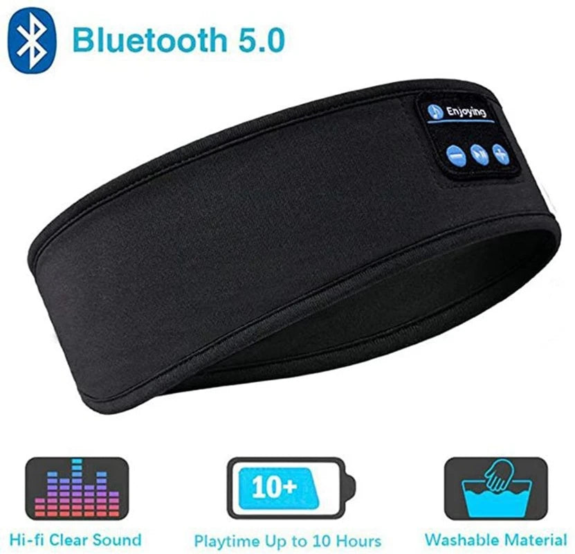 Bluetooth Sleep Headband – Wireless HD Stereo Headphones for Sleep, Workouts & Travel (10-Hour Battery)