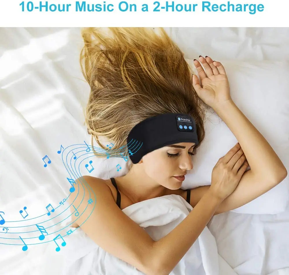 Bluetooth Sleep Headband – Wireless HD Stereo Headphones for Sleep, Workouts & Travel (10-Hour Battery)