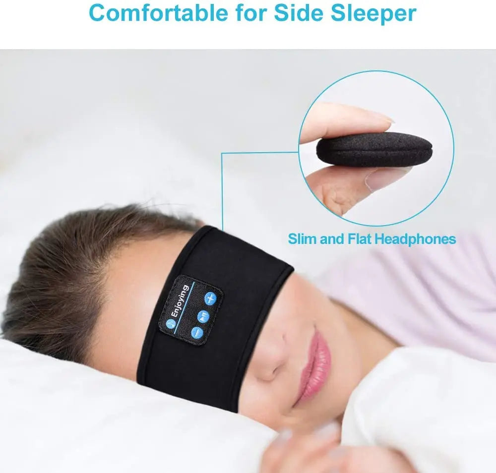 Bluetooth Sleep Headband – Wireless HD Stereo Headphones for Sleep, Workouts & Travel (10-Hour Battery)