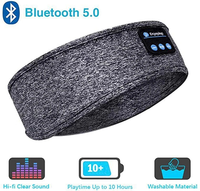 Bluetooth Sleep Headband – Wireless HD Stereo Headphones for Sleep, Workouts & Travel (10-Hour Battery)