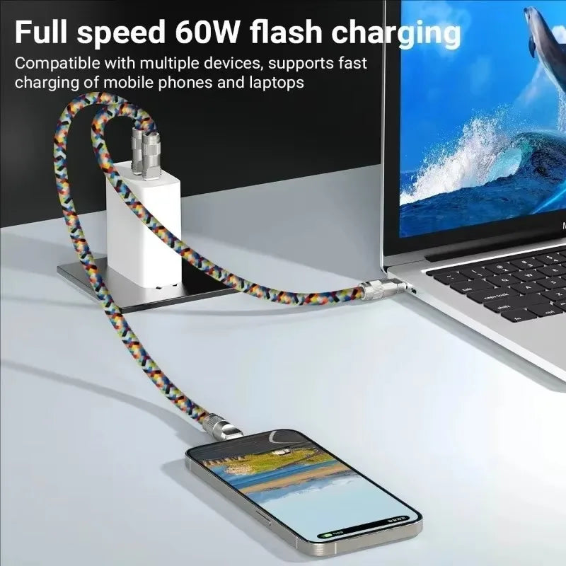 PowerLynk™ 2-in-1 Quick-Charge Lanyard Cable (60W Type-C)