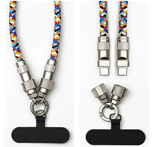 PowerLynk™ 2-in-1 Quick-Charge Lanyard Cable (60W Type-C)