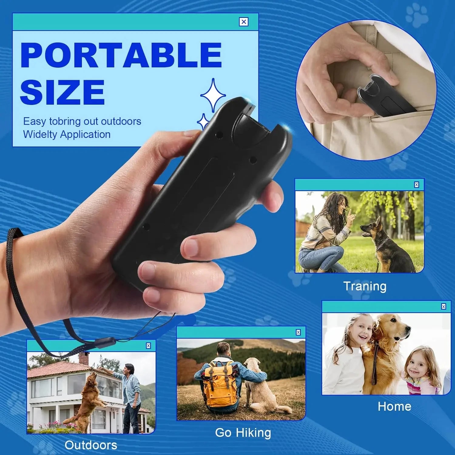 🐾 Ultrasonic Pet Repeller & Training Device for Dogs & Cats 🐶🐱
