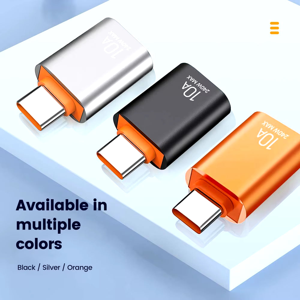 PowerBridge™ Type-C/USB Adapters – Fast Charging & Data Sync (10A)