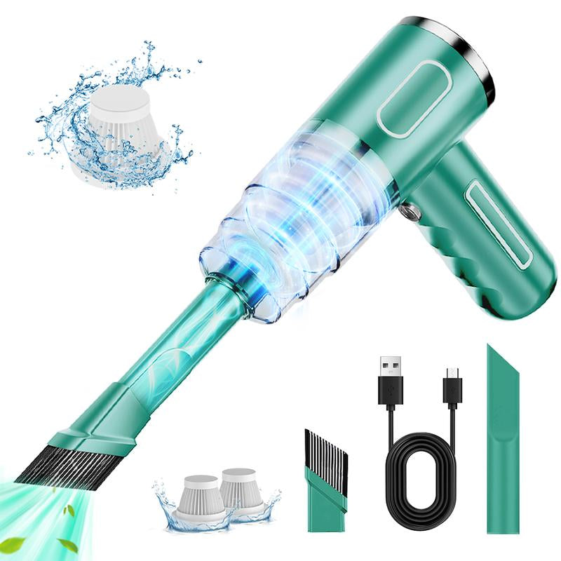 4-in-1 Wireless Handheld Car Vacuum Cleaner – High-Power Suction, Mini Portable Dust & Pet Hair Remover